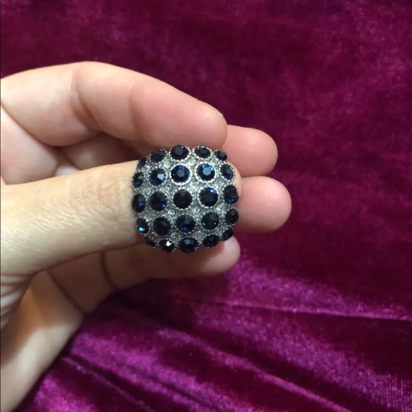 Luxury 925 Silver Sapphire Ring  New - Picture 8 of 11